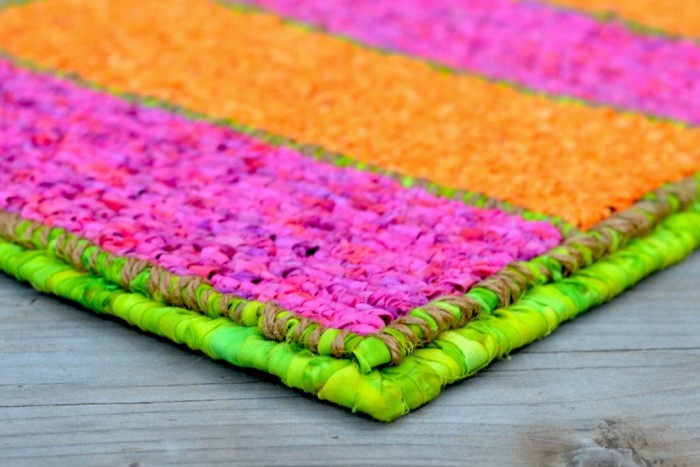 Rug Canvas 5-Mesh for Latch Hook, Locker Hooking, by The Yard - Color Crazy